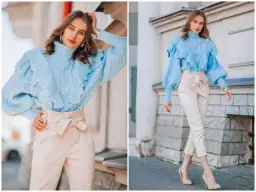 Jak dobrać bluzkę do szarej spódnicy? Stylistka radzi!