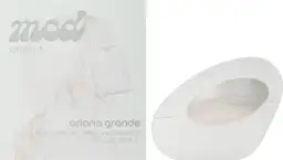 Pudełko i flakonik perfum Ariana Grande Mod Vanilla. Delikatny, waniliowy zapach w nowoczesnym opakowaniu.