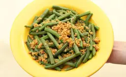 Fasolka szparagowa z bułką tartą - sprawdź dokładną kaloryczność potrawy