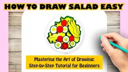 Jak narysować sałatkę - krok po kroku, łatwe techniki rysunku