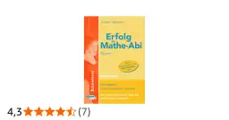 Buchcover "Erfolg im Mathe-Abi Bayern" mit einer lächelnden Person und Daumen hoch.