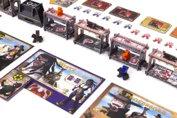 Karty postaci i wagoniki z gry Colt Express Dodatki.