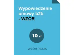 Wzór wypowiedzenia umowy B2B - Rozwiązanie umowy b2b wzór