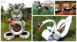 Rzeźby z opon: Jak zrobić? Poradnik DIY + Inspiracje