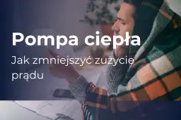 Pompa ciepła: jak zwiększyć wydajność i zmniejszyć zużycie prądu. Mężczyzna w kocu analizuje rachunki.