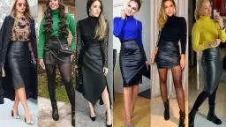 Falda de cuero negra: 3 looks de fiesta para deslumbrar