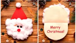 Kreatywne pomysły na kartkę świąteczną Mikołaj DIY krok po kroku