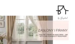Eleganckie firany na szynach, które optycznie powiększają przestrzeń. Jasne zasłony i firany tworzą przytulną atmosferę.