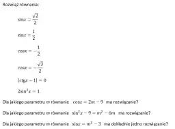 Jak rozwiązywać równania trygonometryczne - proste metody i przykłady