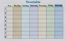 Plan lekcji z podziałem na dni tygodnia i godziny. Dowiedz się, jak podzielić tabele w Word, by stworzyć własny harmonogram.