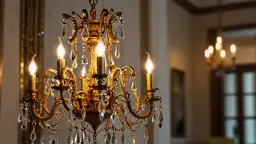 Plafon złoty glamour: Jak wybrać żyrandol glamour z kryształkami?