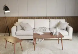 Minimalizm z ciepłem drewna – sposób na przytulny i elegancki salon