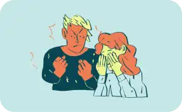 Zraniona kobieta i wściekły mężczyzna. Jak walczyć z zazdrością w związku, by nie doprowadzić do takiej sytuacji.