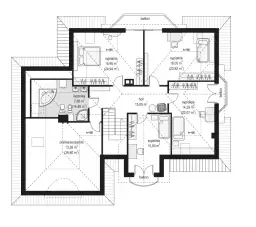Dom parterowy z poddaszem do 100 m², na planie kwadratu - Katalog Muratora