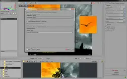 Raw Therapee po polsku: okno preferencji z ustawieniami przetwarzania obrazu, podgląd zdjęcia z wilkiem i detalami.