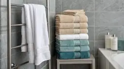 Jakie ręczniki do szarej łazienki? 5 kolorów, które odmienią wnętrze