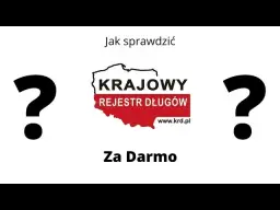 Jak sprawdzić, czy jesteś w KRD za darmo? Krok po kroku!