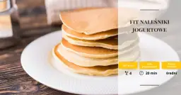 Naleśniki z jogurtu naturalnego to są puszyste śniadaniowe cuda!