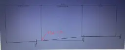 Schematyczne przedstawienie spadku rury od rewizji do domu, z wymiarami 0,40, 0,90 i 0,16. Pomaga to zrozumieć, jak obliczyć spadek rury.