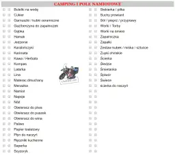 Co zabrać do kampera? Gotowa checklista na udaną podróż!