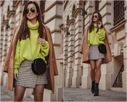 Limonkowy sweter stylizacje: 10 modnych pomysłów na każdą okazję