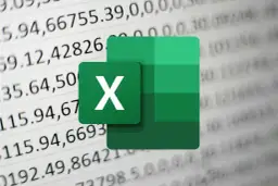Zielony symbol Excela na tle arkusza kalkulacyjnego z liczbami.