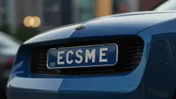 Co takiego oznaczają niebieskie tablice rejestracyjne samochodów?