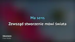 Dlaczego Piotr Rubik ma sens - głębsze znaczenie utworu Zdumienie