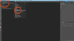Menu "Ustawienia" > "Dyski magazynujące" w Photoshopie. Tu dowiesz się, jak wyczyścić dysk magazynujący w Photoshopie.