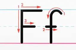 Mała litera f: Jak nauczyć dziecko pisać bez trudu?