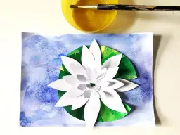 Jak narysować lilie wodną w prosty sposób - krok po kroku