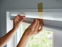 Czym przykleić roletę do okna? Montaż bez wiercenia krok po kroku