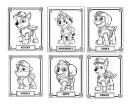 Kolorowanka Rubble z Psi Patrol – darmowe i ciekawe malowanki dla dzieci