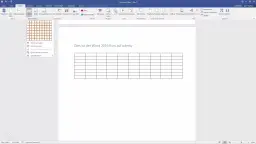Jak zrobic tabelę w Wordzie? Widok menu "Wstawianie" z opcją tworzenia tabeli, obok widoczna jest już wstawiona tabela.
