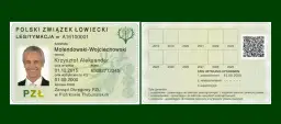 Legitymacja PZŁ Krzysztofa Molendowskiego-Wojciechowskiego. Czy myśliwy ponosi koszt wymiany legitymacji w zł?