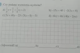 Czy podane wyrażenia algebraiczne są równe 3x? Sprawdź, co to znaczy