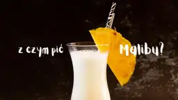 Z czym pić Malibu? Kremowy koktajl z ananasem i słomką.