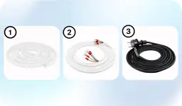 Trzy rodzaje kabli: biały karbowany, biały z końcówkami i czarny z wtyczką. Zastanawiasz się, jaki kabel do klimatyzacji będzie najlepszy?