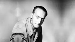 Zbigniew Cybulski, znany polski aktor, w klasycznym ujęciu.