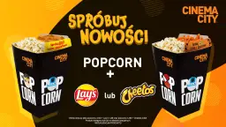Cinema City: popcorn 3,92l z Lay's 1,28l lub 4,58l z Cheetos 0,62l. Sprawdź ceny!