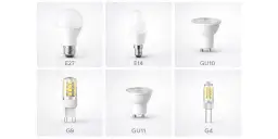 Różne rodzaje żarówek LED: E27, E14, GU10, G9, GU11, G4. Każda z nich oferuje inną moc żarówki i zastosowanie.