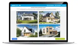 Wybierz bryłę domu w aplikacji Knauf Strefa Koloru. Cztery propozycje domów: klasyczny, nowoczesny, skandynawski, minimalistyczny.