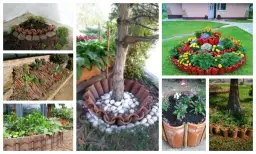 10 kreatywnych pomysłów co można zrobić ze starej dachówki w domu i ogrodzie