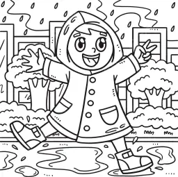 Najlepsze kolorowanki deszcz dla dzieci do pobrania za darmo