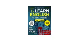 Książka "The Easy Way To Learn English For Adult Beginners" z motywami Londynu. Idealna do samodzielnej nauki angielskiego dla początkujących.