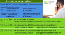Czyste powietrze Łódź kontakt - jak uzyskać wsparcie i informacje