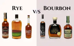 Porównanie whiskey: Rye, Bourbon i Tennessee. Różnica między Bourbonem, Tennessee Whiskey a Rye w składzie ziarna jest kluczowa dla smaku.