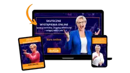 Kurs online "Skuteczne wystąpienia online" Lidia Buksa. Dowiedz się, jak zrobić dobrą prezentację, angażować odbiorców i osiągać cele.