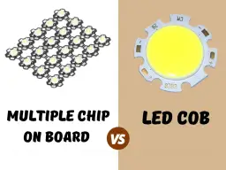 Porównanie różnych rodzajów diod Cree: Multiple Chip on Board vs LED COB.