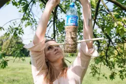 Jak zrobić karmnik dla ptaków z butelki plastikowej 5l - proste kroki